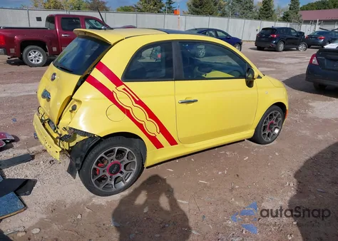 2012 Fiat 500 Sport из США, поврежденный, VIN 3C3CFFBR5CT106031